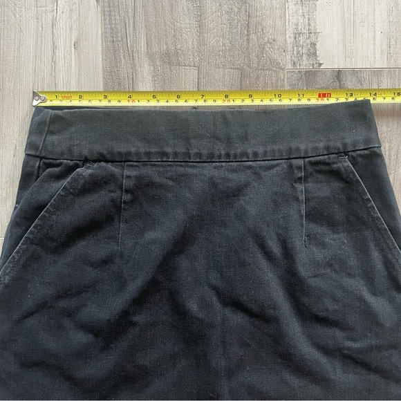 Topshop Black Denim Mini Skirt - Size 6 - Picture 11 of 13